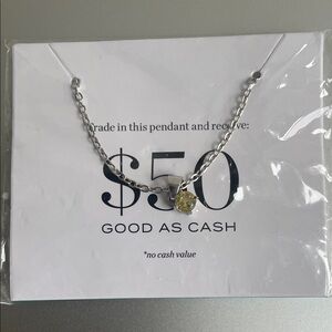 Effy Silver Necklace with Yellow Gemstone